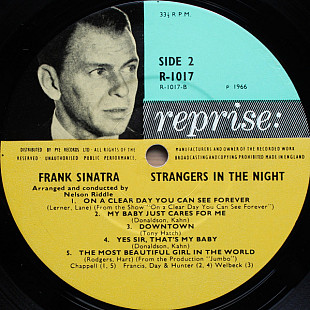 Frank Sinatra - Strangers In The Night VG+ Reissue
