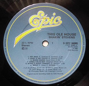 Shakin' Stevens - This Ole House (1980) NM-