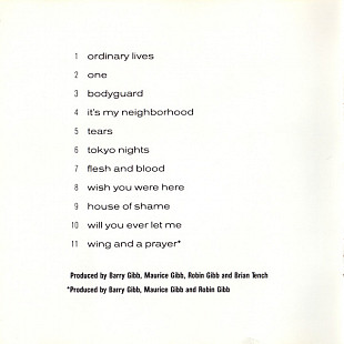 BEE GEES CD «One» ℗1989