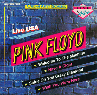 PINK FLOYD CD «Live USA» ℗1977