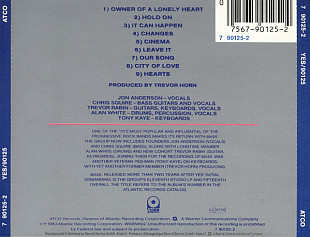 YES CD «90125» ℗1983
