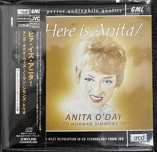 Продам фірмовий CD диск XRCD GML Anita O'Day With Norman Simmons Trio – Here Is Anita!