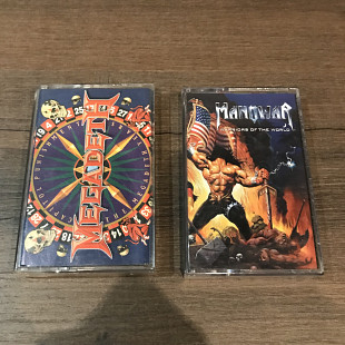 Оригінальні ліцензійні касети Megadeth, Manowar, AC/DC