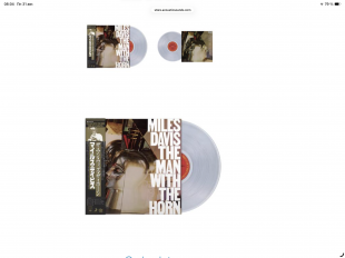 Miles Davis - Man With The Horn (Limited Edition Crystal Clear Vinyl with Deluxe OBI Strip)