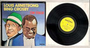 LOUIS ARMSTRONG & BING CROSBY ON STAGE ( WIND MILLWMD 190 A1/B1 ) 1973 ENGL