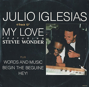 Julio Iglesias - My Love (1988) VG+ 12" 45 RPM Single