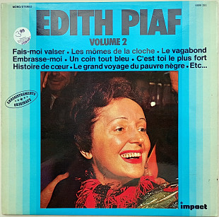 EDITH PIAF Edith Piaf Volume 2 LP VG+/EX