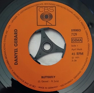 Danyel Gerard – Butterfly (Deutsche Originalaufnahme) \ Wer Ich Bin 1971 (Germany)