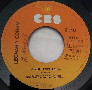 Leonard Cohen – Lover Lover Lover \ Who By Fire 1974 (Netherlands) VG\VG+\EX