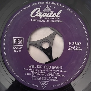 Bing Crosby – True Love / Well Did You Evah? (Germany) VG\VG+\EX