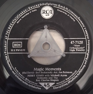 Perry Como – Magic Moments / Catch A Falling Star 1957 (Germany) VG\VG+\EX