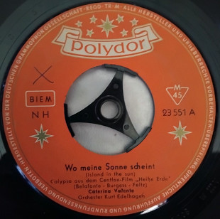 Caterina Valente – Wo Meine Sonne Scheint / Romeo 1957 (Germany) VG\VG+\EX