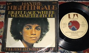 Maxine Nightingale – Right Back Where We Started From \ Believe In What You Do 1975 (Germany) VG\VG+