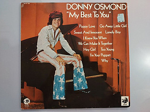 Donny Osmond - My Best To You, 1972 (Німеччина, MGM Records)