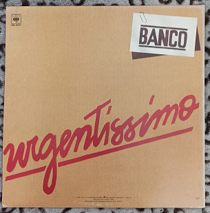 LP Banco ‎– Urgentissimo (1980) Italy, Prog Rock