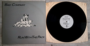 BAD COMPANY ( ex - FREE ) RUN WITH THE PACK ( ISLAND ILPS 9346 A5U/B5U ) REISSUE 1976 UK