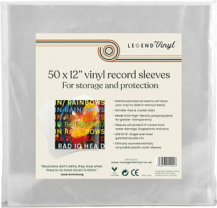 Legend Vinyl LV8 Premium Outer Обкладинки для LP (12" Vinyl) 50 Crystal Clear
