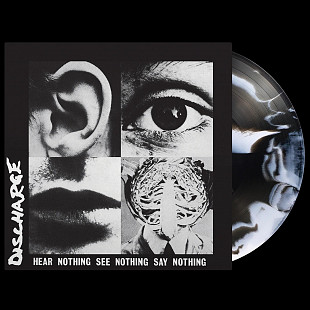 DISCHARGE - Hear Nothing See Nothing Say Nothing (Black/White Swirl Vinyl) Pre Order LP