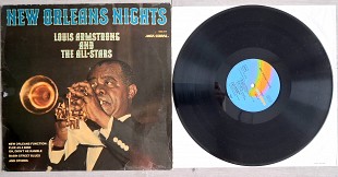 LOUIS ARMSTRONG & THE ALL - STARS NEW ORLEANS NIGHTS ( CORAL 3319 A/B ) 1971 GER