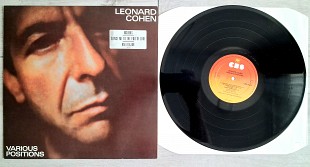 LEONARD COHEN VARIOUS POSITION ( CBS 26222 A1/B1 ) STICKER 1984 HOLL