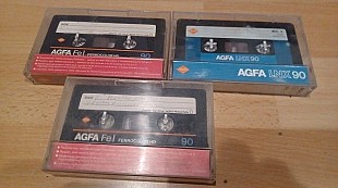 Аудиокассеты Agfa лот 3 шт