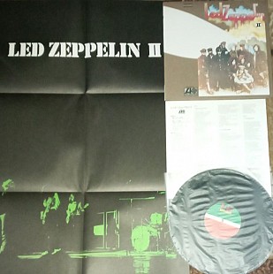 Пластинка Led Zeppelin II ‎1969 (Re 1976, Atlantic P 10101A, Matrix P8042 A1/A2, GF, OIS, Poster, Ja