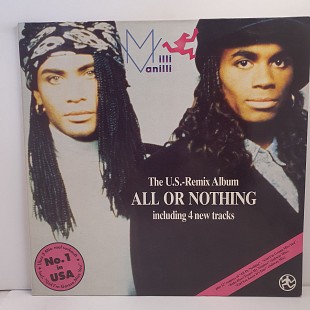 Milli Vanilli – All Or Nothing - The U.S.-Remix Album LP 12" (Прайс 49132)