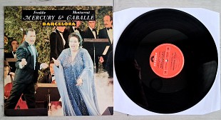 FREDDY MERCURY & MONTSERRAT CABALLE ( QUEEN ) BARCELONA ( POLYDOR POSPX 8887 A1/B1 ) 1987 ENGL