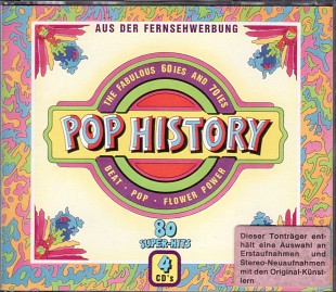 Pop History (The Fabulous 60ies And 70ies Beat · Pop · Flower Power). 4CD (West Germany) First press
