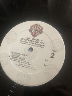 David lee roth- Crazy from the heat- vg+/vg+ (без ех)