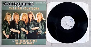 EUROPA THE FINAL COUNTDOWN / ON BROKEN WINGS / HEART OF STONE ( EPIC A.12.7127 A1/B1 ) nb 45 RPM 19
