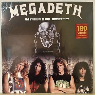 Megadeth - Live At San Paolo Do Brasil - 1995. (LP). 12. White Vinyl. Пластинка. Europe. S/S.