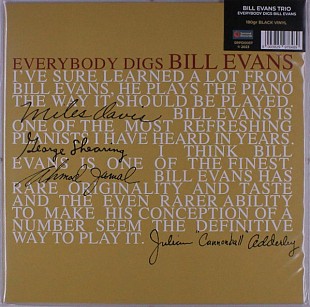 BILL EVANS TRIO «Everybody Digs Bill Evans» RE-2023 180g ℗1959