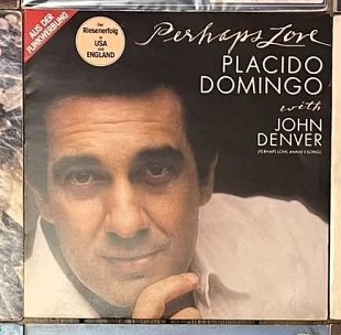Placido Domingo With John Denver – Perhaps Love, 1981, CBS – 24008, Holand (ЕХ+/NM, два вкладыша) -