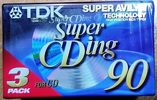 TDK Super CDing 90 Chrome пак 3 штуки