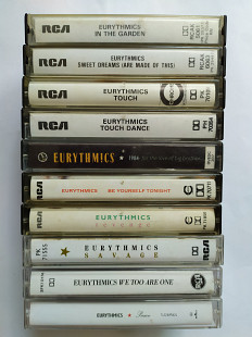 Весь Eurythmics лот 10 аудиокассет Англия Германия