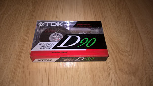Аудио Кассета (TDK D-90. IEC-1/ Type-1) Europe. Новая, Запечатанная.