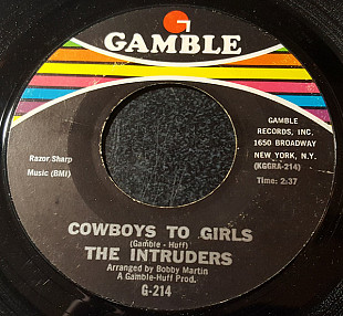 The Intruders ‎– Cowboys To Girls