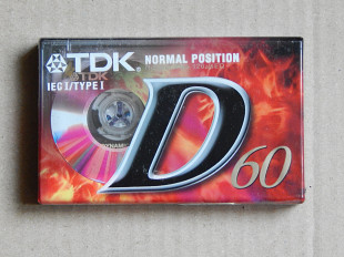 Кассета TDK D-60 (1997 год выпуска)