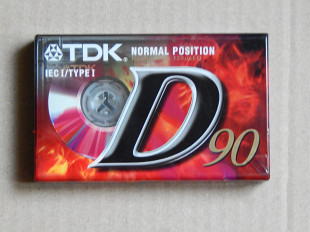 Кассета TDK D-90 (1997 год выпуска)