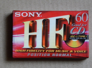 Кассета SONY HF 60 (2001 год выпуска)