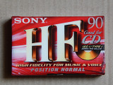 Кассета SONY HF 90 (2001 год выпуска)