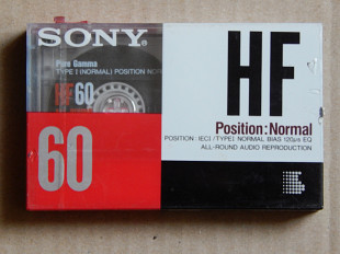 Кассета SONY HF 60 (1992 год выпуска)