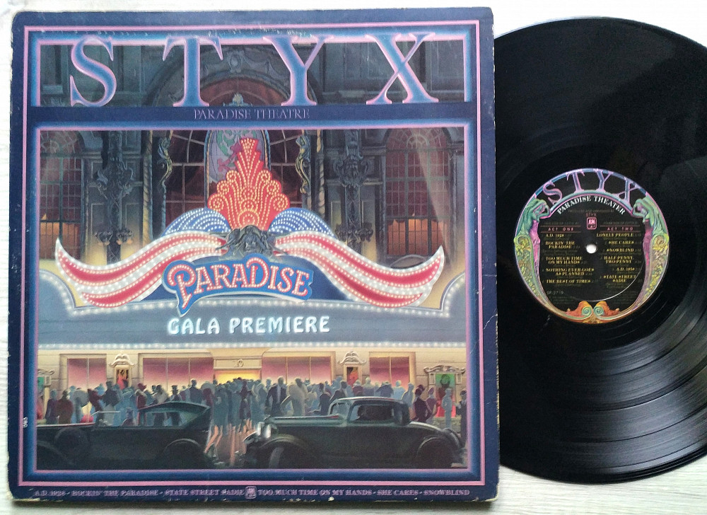 Styx - Paradise Theatre Gatefold Made in USA Cover VG+ Vinyl EX. 