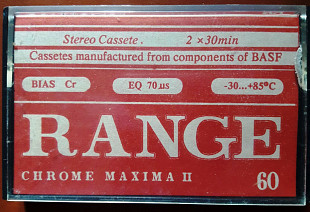 Аудиокассета RANGE chrome 60