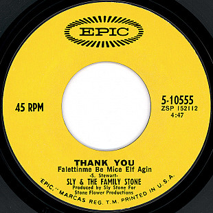 Sly & The Family Stone ‎– Thank You (Falettinme Be Mice Elf Agin)